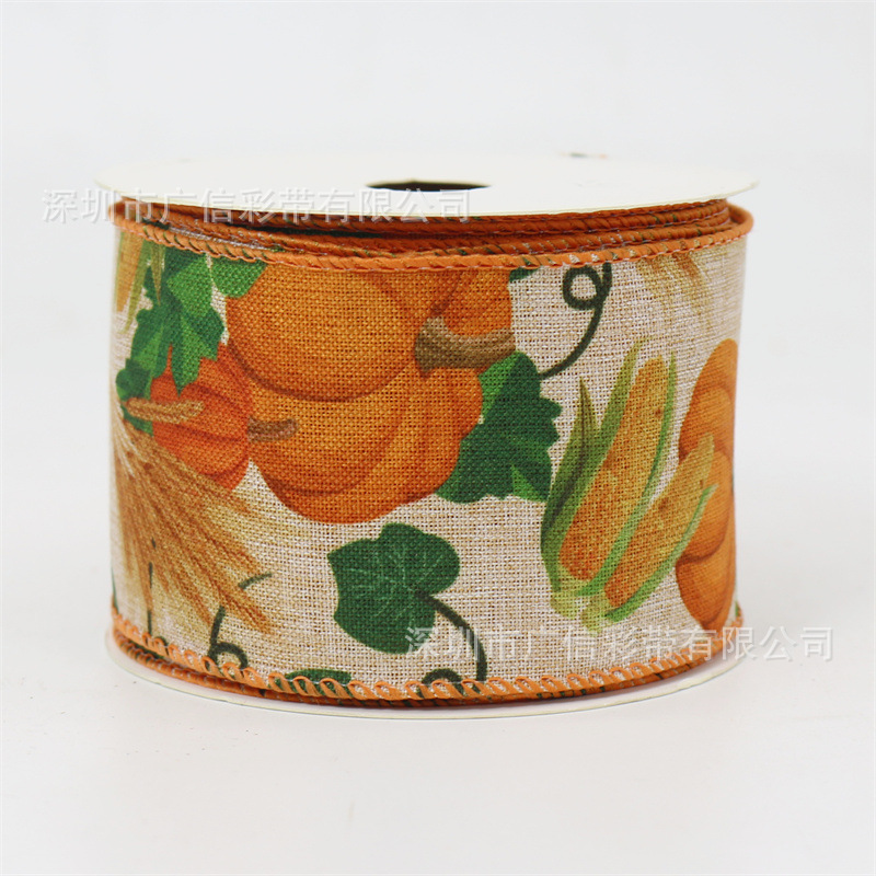 Guangxin Ribbon Plaid Ribbon Imitation Linen Ribbon Thanksgiving Ribbons Guangxin Ribbon Plaid Ribbon Imitation Linen Ribbon Thanksgiving Ribbons