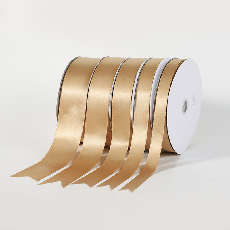 Champagne Gold Packing Ribbon Bow Ribbon Dacron Ribbon Ribbon Jacquard Net Tape Car Ribbons