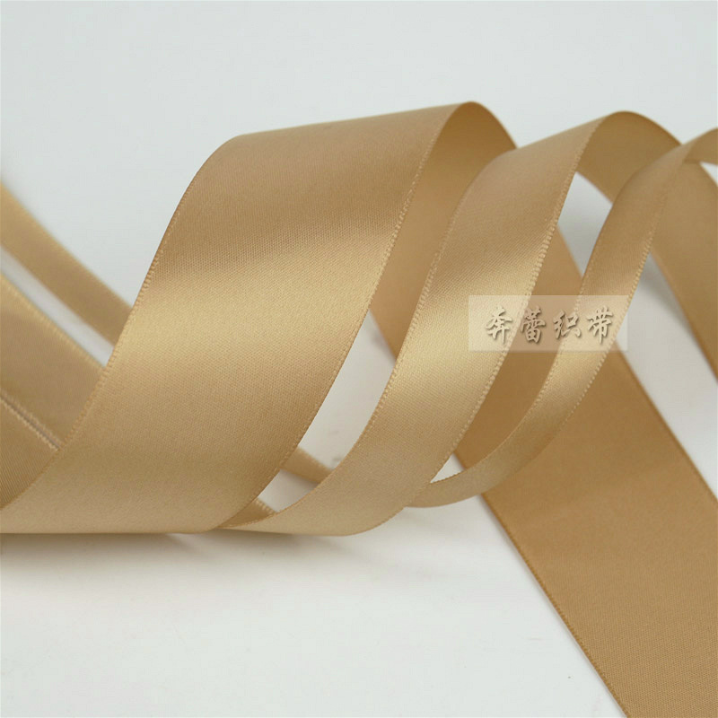 Champagne Gold Packing Ribbon Bow Ribbon Dacron Ribbon Ribbon Jacquard Net Tape Car Ribbons