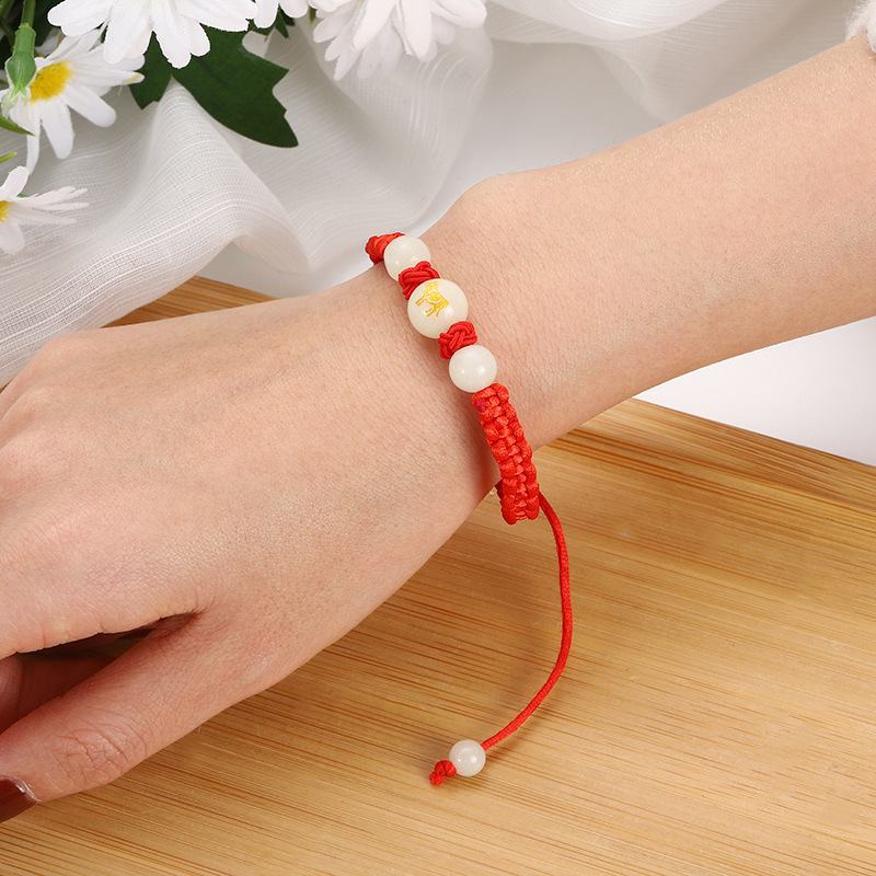 Luminous Twelve Zodiac Hand Weaving Bracelet Bracelet Student Couple Gift Girlfriends' Bracelet Yiwu Small Commodity Luminous Twelve Zodiac Hand Weaving Bracelet Bracelet Student Couple Gift Girlfriends' Bracelet Yiwu Small Commodity