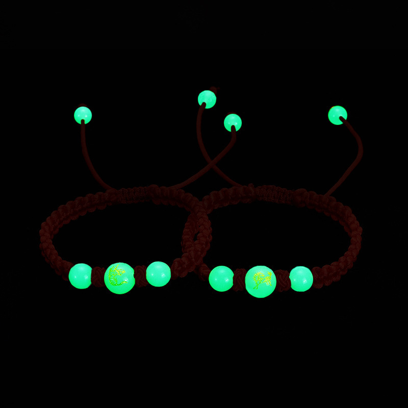 Luminous Twelve Zodiac Hand Weaving Bracelet Bracelet Student Couple Gift Girlfriends&#039; Bracelet Yiwu Small Commodity