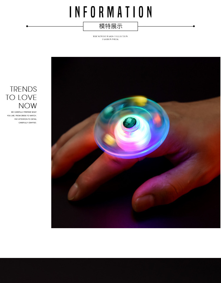 2020 Night Market luminous small toys creative new fingertip gyroscopic children 's ring bracelet street stalls named 2020 Night Market luminous small toys creative new fingertip gyroscopic children 's ring bracelet street stalls named
