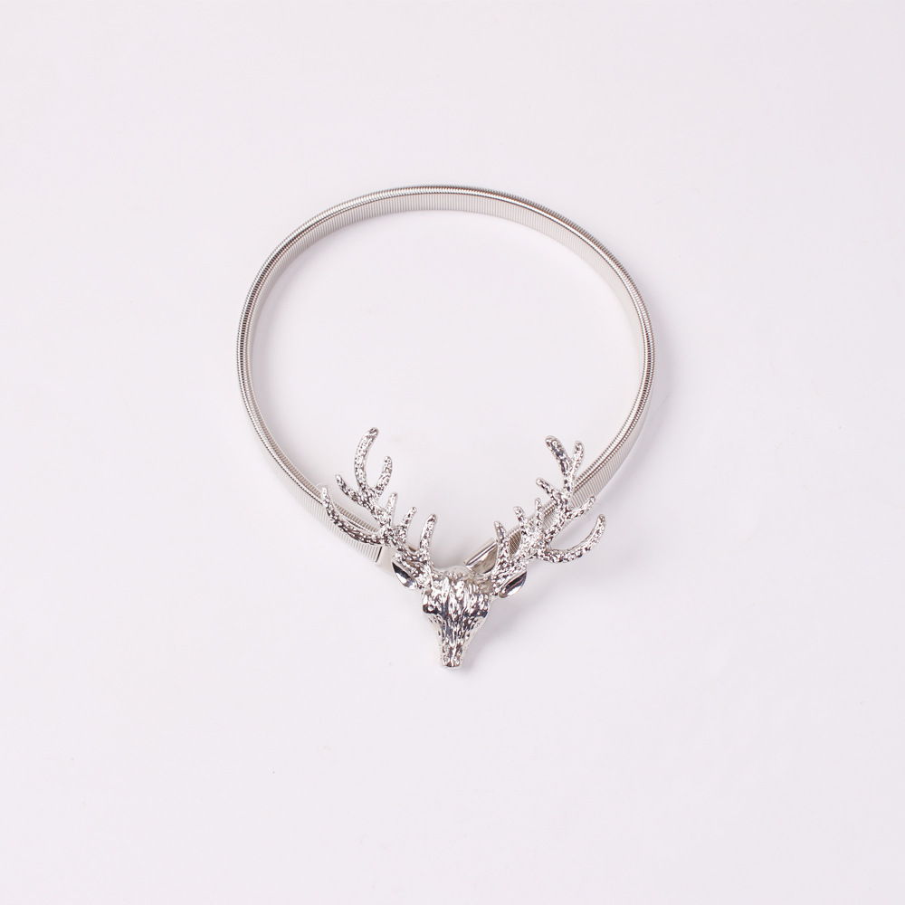 Aliexpress new metal deer head curtain buckle spring curtain buckle Christmas home deer curtain strap in stock