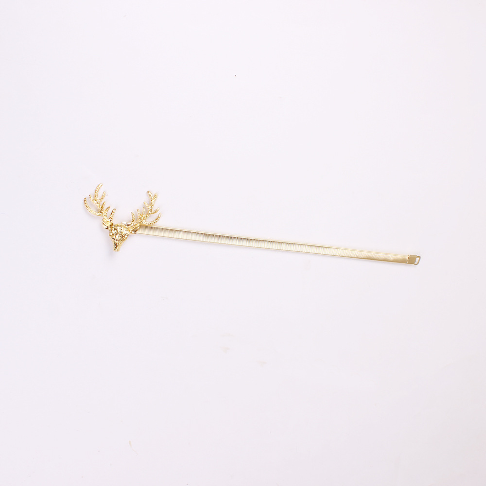 Aliexpress new metal deer head curtain buckle spring curtain buckle Christmas home deer curtain strap in stock