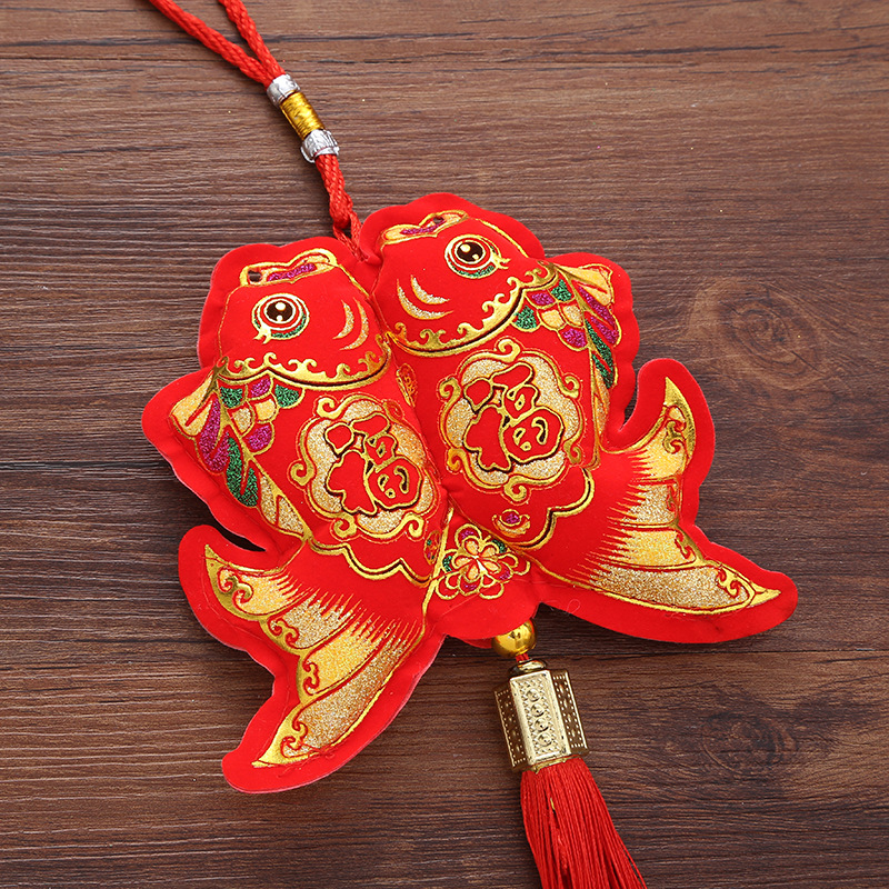 New Spring Festival Lucky Bag String Chinese Style New Year Decoration Yuan Bao Fu String New Year festival pendant