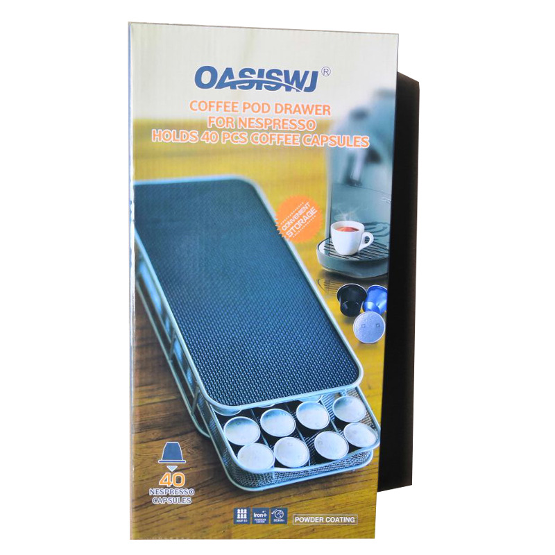 OASISWJ Coffee Machine Base Nespresso Coffee Machine Base can hold 40 capsules