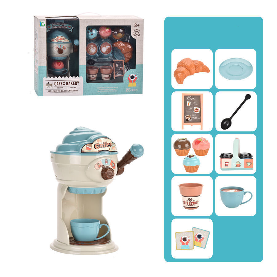 Children's Play House Toy Simulation Coffee Machine Dessert Afternoon Tea Set Amazon Cross-Border New Products Manufacturers Now Children's Play House Toy Simulation Coffee Machine Dessert Afternoon Tea Set Amazon Cross-Border New Products Manufacturers Now