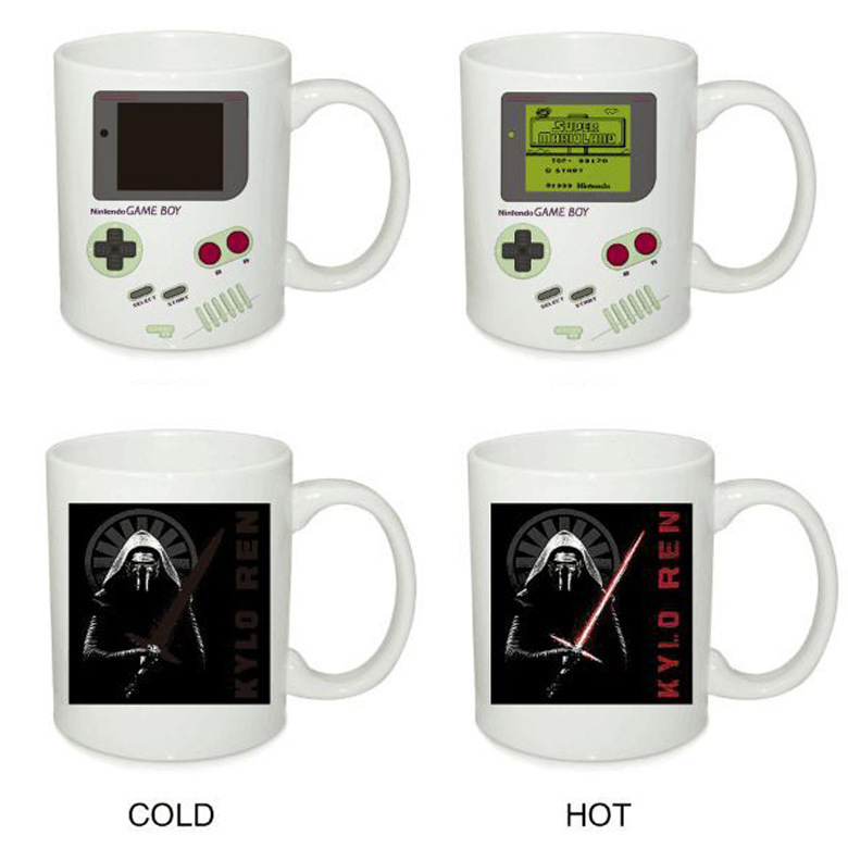 Creative Magic Game Machine Color-Changing Mug Super Mario Ceramic Cup Heat Change Color Coffee Cup Mug