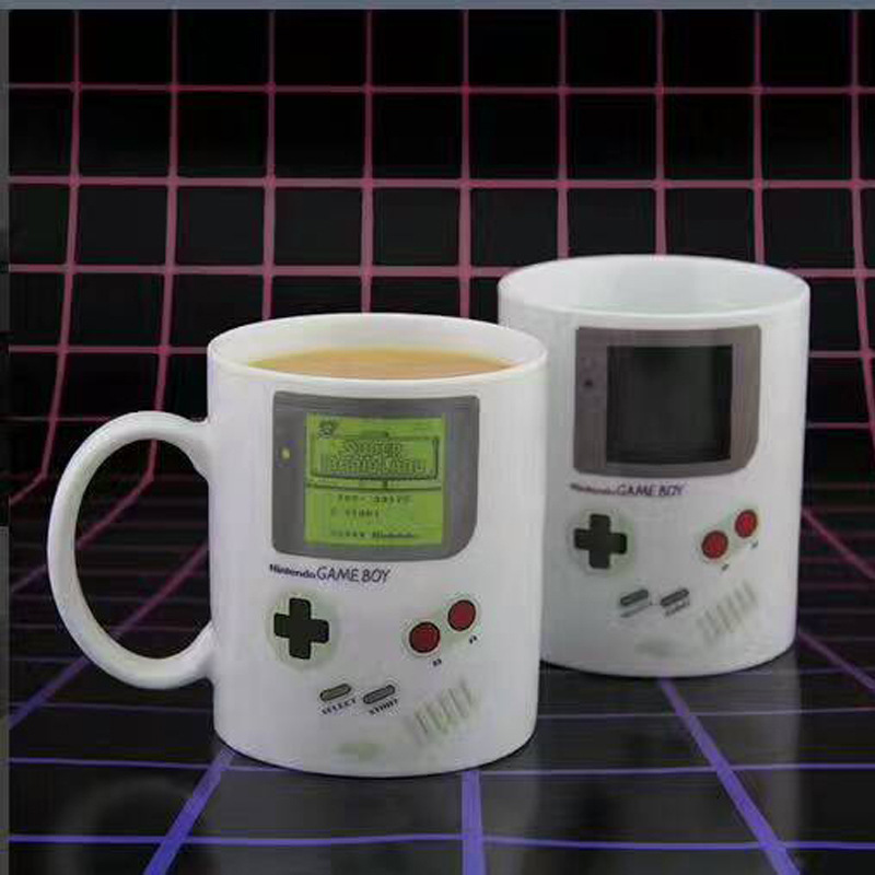 Creative Magic Game Machine Color-Changing Mug Super Mario Ceramic Cup Heat Change Color Coffee Cup Mug
