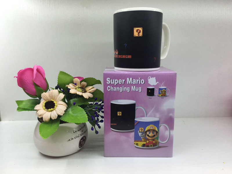 Creative Magic Game Machine Color-Changing Mug Super Mario Ceramic Cup Heat Change Color Coffee Cup Mug Creative Magic Game Machine Color-Changing Mug Super Mario Ceramic Cup Heat Change Color Coffee Cup Mug