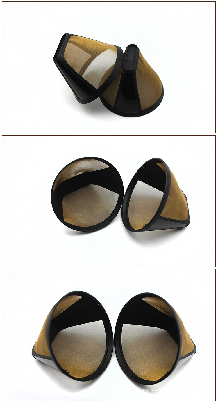 304 Gold Stainless Steel Screen Coffee Machine Universal Filter High Temperature Resistant Stainless Steel Coffee Filter 304 Gold Stainless Steel Screen Coffee Machine Universal Filter High Temperature Resistant Stainless Steel Coffee Filter
