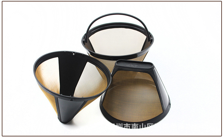 304 Gold Stainless Steel Screen Coffee Machine Universal Filter High Temperature Resistant Stainless Steel Coffee Filter 304 Gold Stainless Steel Screen Coffee Machine Universal Filter High Temperature Resistant Stainless Steel Coffee Filter