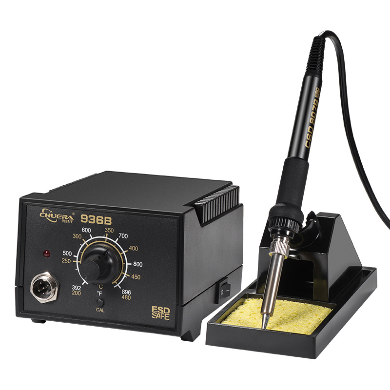 Chuangshi 936b Anti-Static Thermostatic Welding Station 60W Electric Soldering Iron Adjustable Temperature Plug-in Efficient Floating Machine