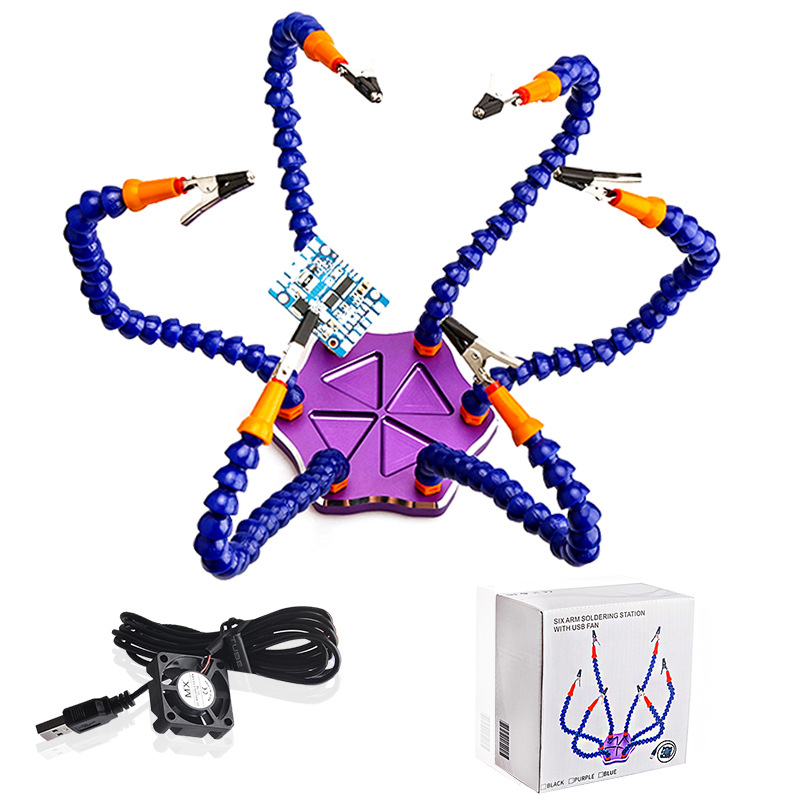 Tool SixClaw MultiFunction Aluminum Alloy Welding Station Flight Control Crossing Machine FPV MultiClaw Workbench