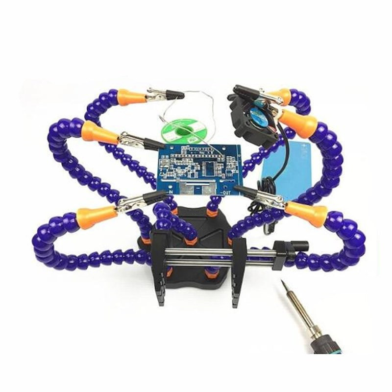 Tool SixClaw MultiFunction Aluminum Alloy Welding Station Flight Control Crossing Machine FPV MultiClaw Workbench Tool SixClaw MultiFunction Aluminum Alloy Welding Station Flight Control Crossing Machine FPV MultiClaw Workbench