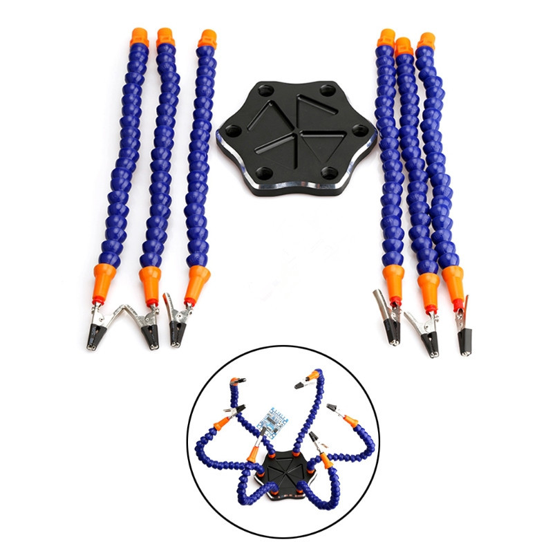 Tool SixClaw MultiFunction Aluminum Alloy Welding Station Flight Control Crossing Machine FPV MultiClaw Workbench Tool SixClaw MultiFunction Aluminum Alloy Welding Station Flight Control Crossing Machine FPV MultiClaw Workbench