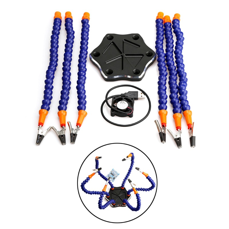 Tool SixClaw MultiFunction Aluminum Alloy Welding Station Flight Control Crossing Machine FPV MultiClaw Workbench Tool SixClaw MultiFunction Aluminum Alloy Welding Station Flight Control Crossing Machine FPV MultiClaw Workbench