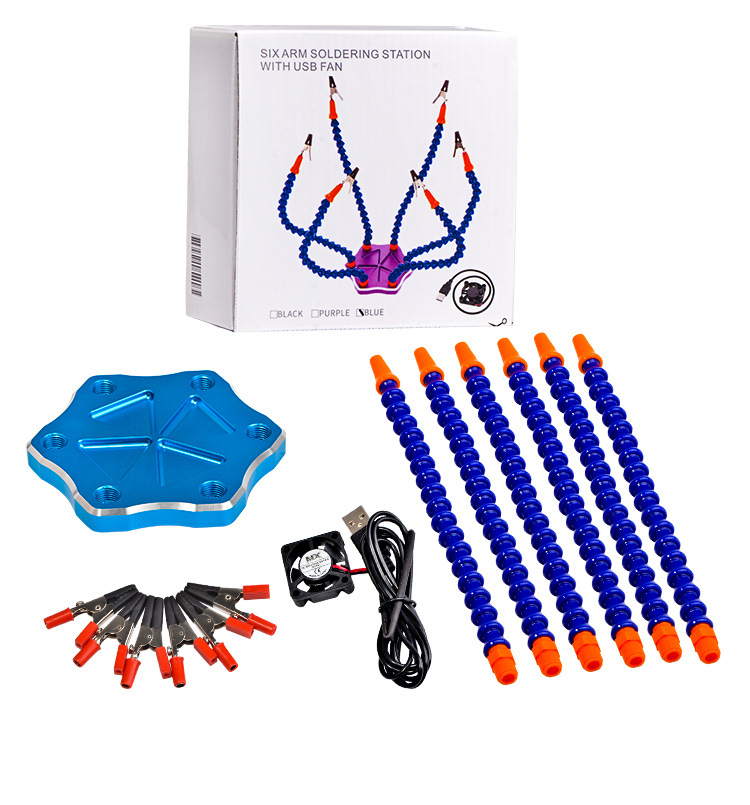 Tool SixClaw MultiFunction Aluminum Alloy Welding Station Flight Control Crossing Machine FPV MultiClaw Workbench Tool SixClaw MultiFunction Aluminum Alloy Welding Station Flight Control Crossing Machine FPV MultiClaw Workbench