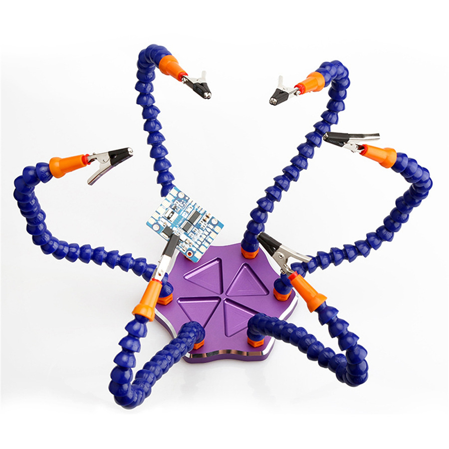 Tool SixClaw MultiFunction Aluminum Alloy Welding Station Flight Control Crossing Machine FPV MultiClaw Workbench Tool SixClaw MultiFunction Aluminum Alloy Welding Station Flight Control Crossing Machine FPV MultiClaw Workbench