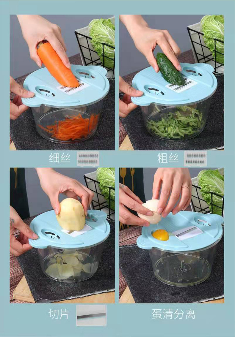 Chopper Manual Press Plastic Cup Meat Grinder Drain Shred Mashed Garlic Crushed Chili Minced Food Machine Complementary Food Mixer Chopper Manual Press Plastic Cup Meat Grinder Drain Shred Mashed Garlic Crushed Chili Minced Food Machine Complementary Food Mixer