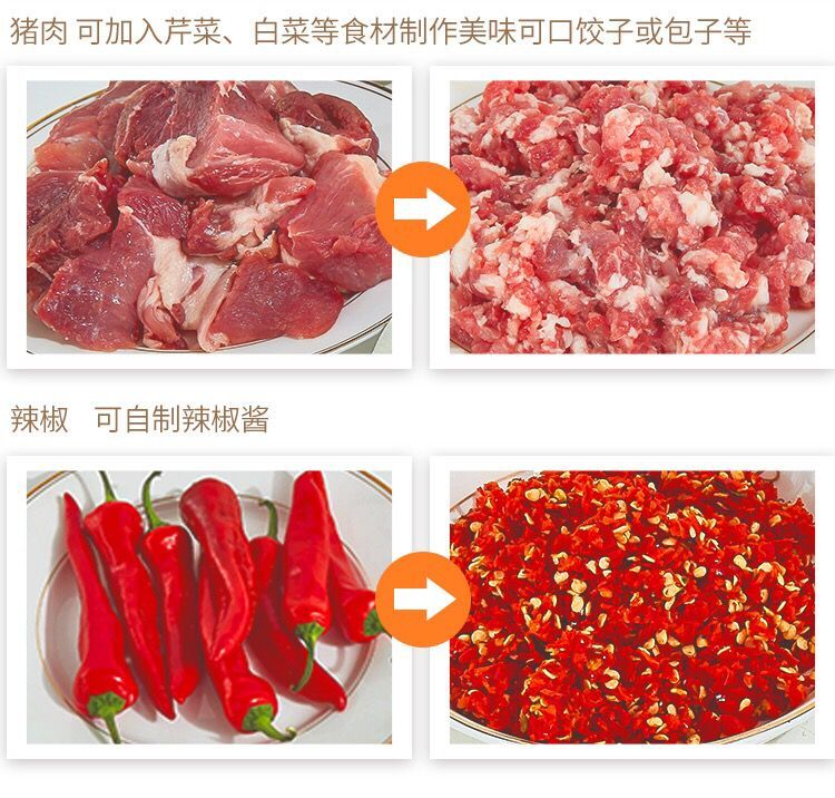 Electric Meat Grinder Household Multi-Function Food Processor Mixer Stuffing Mincing Machine Meshed Garlic Device Pepper Grinder Electric Meat Grinder Household Multi-Function Food Processor Mixer Stuffing Mincing Machine Meshed Garlic Device Pepper Grinder