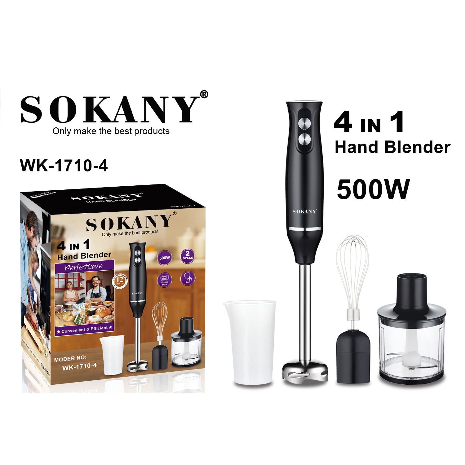 [Exclusive for Cross-Border] Hand Blender Baby Complementary Food Mixer Household Small Hand Blender Multi-Four-in-One Egg Beater