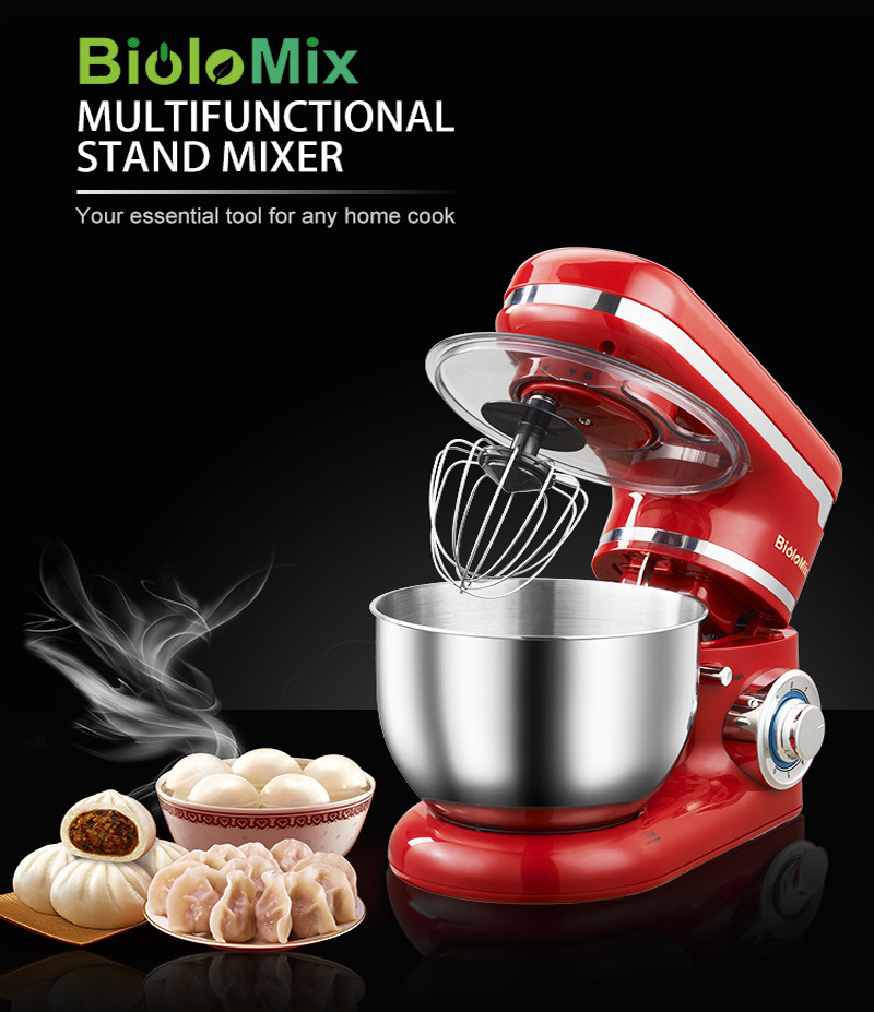 Foreign Trade Export Cross-Border Hot Sale 4L Stainless Steel Bowl 1200W Household Stand Mixer Noodle Machine 4L Egg Foreign Trade Export Cross-Border Hot Sale 4L Stainless Steel Bowl 1200W Household Stand Mixer Noodle Machine 4L Egg