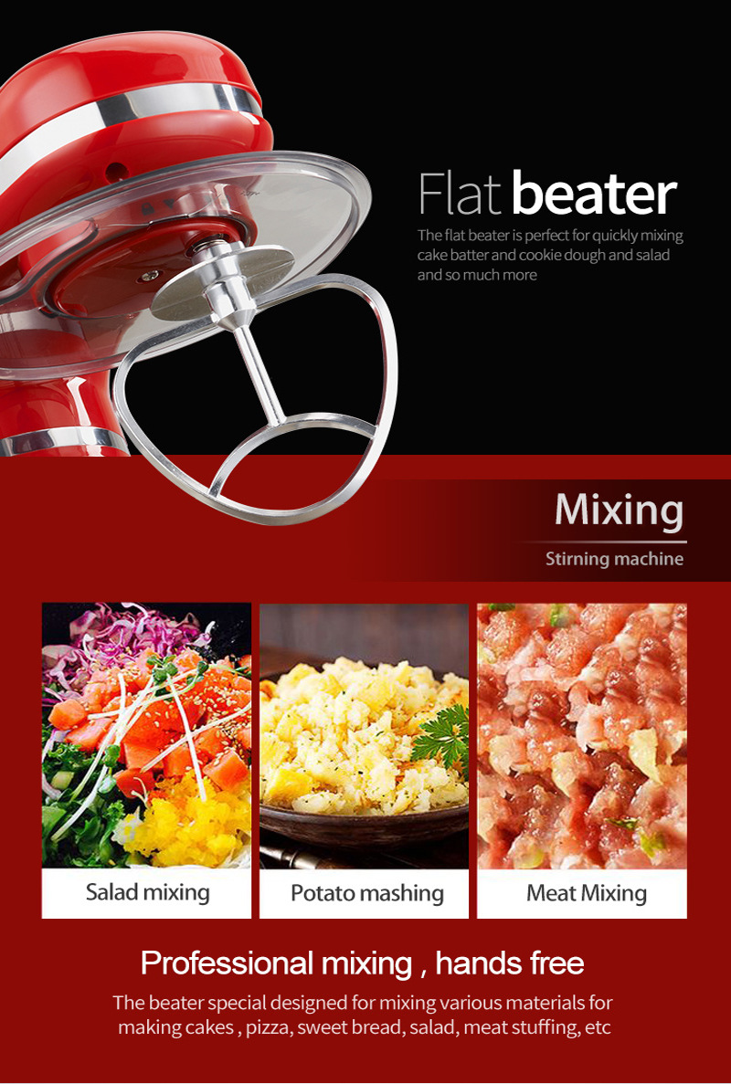 Foreign Trade Export Cross-Border Hot Sale 4L Stainless Steel Bowl 1200W Household Stand Mixer Noodle Machine 4L Egg Foreign Trade Export Cross-Border Hot Sale 4L Stainless Steel Bowl 1200W Household Stand Mixer Noodle Machine 4L Egg