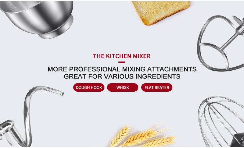 Foreign Trade Export Cross-Border Hot Sale 4L Stainless Steel Bowl 1200W Household Stand Mixer Noodle Machine 4L Egg Foreign Trade Export Cross-Border Hot Sale 4L Stainless Steel Bowl 1200W Household Stand Mixer Noodle Machine 4L Egg