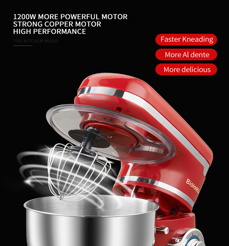 Foreign Trade Export Cross-Border Hot Sale 4L Stainless Steel Bowl 1200W Household Stand Mixer Noodle Machine 4L Egg Foreign Trade Export Cross-Border Hot Sale 4L Stainless Steel Bowl 1200W Household Stand Mixer Noodle Machine 4L Egg
