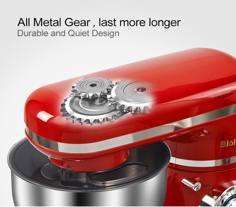 Foreign Trade Export Cross-Border Hot Sale 4L Stainless Steel Bowl 1200W Household Stand Mixer Noodle Machine 4L Egg Foreign Trade Export Cross-Border Hot Sale 4L Stainless Steel Bowl 1200W Household Stand Mixer Noodle Machine 4L Egg