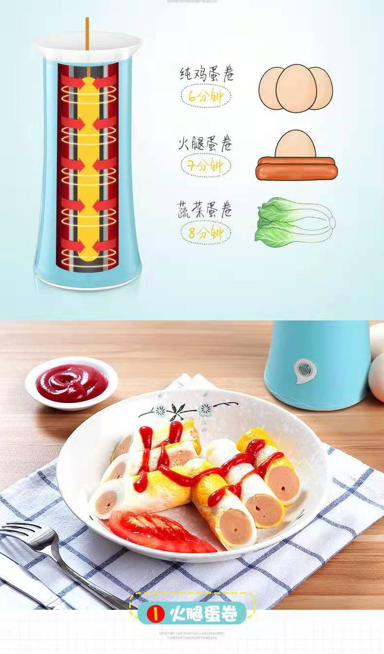Egg cup egg roll machine breakfast machine egg bag sausage machine household automatic egg sausage small omelette artifact base price gift Egg cup egg roll machine breakfast machine egg bag sausage machine household automatic egg sausage small omelette artifact base price gift