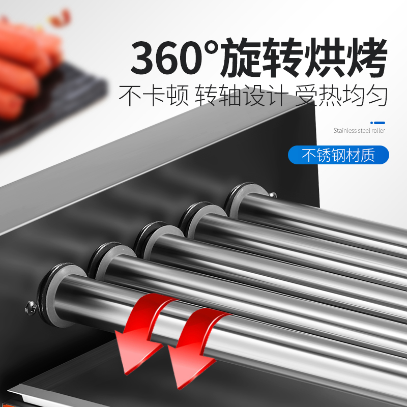 Roast Sausage Machine Commercial Sausage Machine Automatic Temperature Control Multi-Functional Hot Dog Machine Household Mini Small Ham Roasting Machine