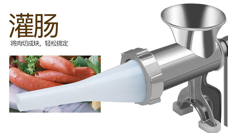 Manual Meat Grinder Sausage Machine New Household Meat Grinder Sausage Filler Grind Stuffing Garlic Can Sausage Making Sausage Machine