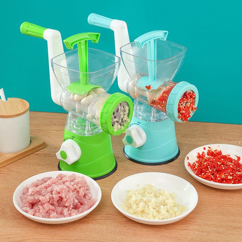 Manual Meat Grinder Household Kitchen Chopper Meat Chopper Manual Sausage Stuffer Meshed Garlic Device Sausage Machine Mashed Garlic Machine