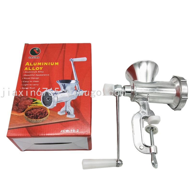 Manual Aluminum Alloy Sausage Filler Household Meat Grinder Homemade Sausage Machine Sausage Machine Chopping Pepper Grinding Stir Vegetable Cracker
