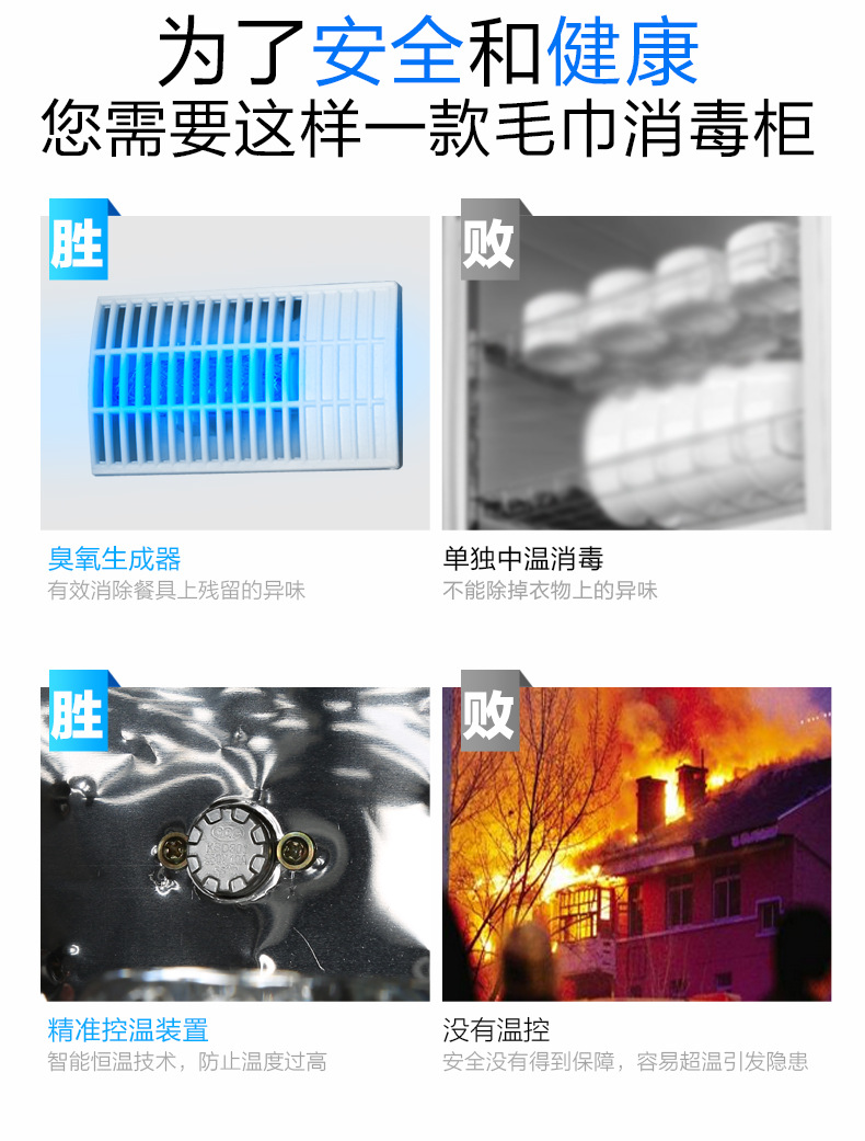 Towel Disinfection Cabinet UV Ozone Medium Temperature Drying Beauty Salon Barber Shop Single Door Vertical Commercial Disinfection Cabinet