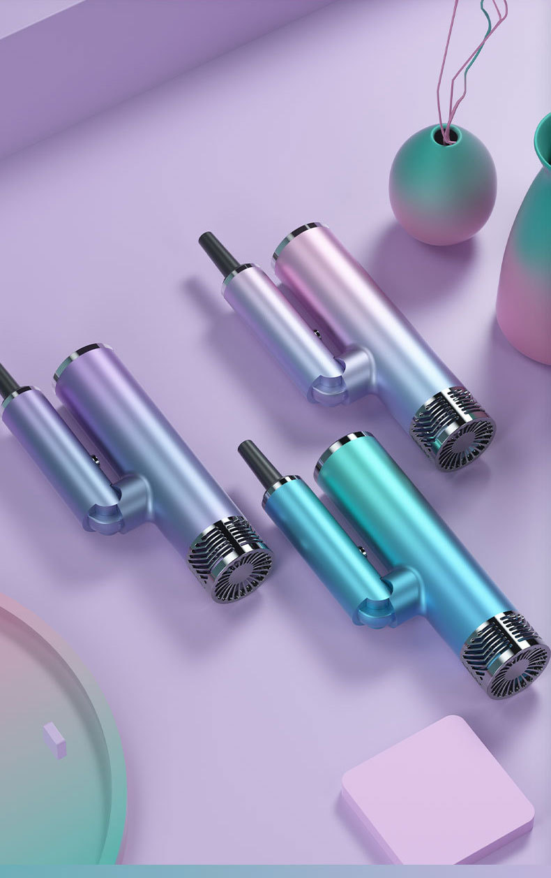 Internet Celebrity T-Type Hammer Household Electric Blower Heating and Cooling Air Red Gradient Portable Hair Dryer Blue Light Anion Generation Factory Internet Celebrity T-Type Hammer Household Electric Blower Heating and Cooling Air Red Gradient Portable Hair Dryer Blue Light Anion Generation Factory