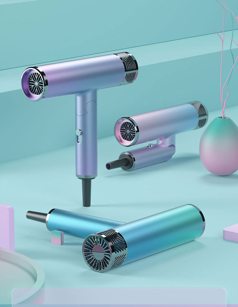 Internet Celebrity T-Type Hammer Household Electric Blower Heating and Cooling Air Red Gradient Portable Hair Dryer Blue Light Anion Generation Factory Internet Celebrity T-Type Hammer Household Electric Blower Heating and Cooling Air Red Gradient Portable Hair Dryer Blue Light Anion Generation Factory