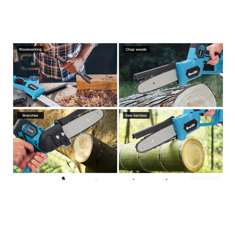 Hardware Tools 8-12 "Lithium Battery Charging Single-Handled Saw Tree Cutting Pruning Saw Carpenter's Wood SA Wireless Electric Chain Saw