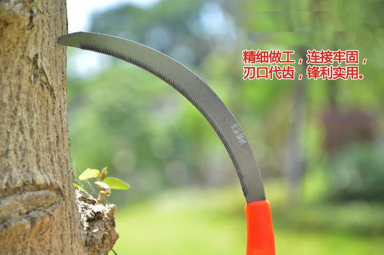 Agricultural Tools Little Sickle Coping Saw Sickle Stainless Steel Xiaohe Sickle Weeding Sickle Cutting Leek with Serrated Teeth Mower Knife Sickle
