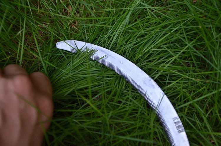 Agricultural Tools Little Sickle Coping Saw Sickle Stainless Steel Xiaohe Sickle Weeding Sickle Cutting Leek with Serrated Teeth Mower Knife Sickle