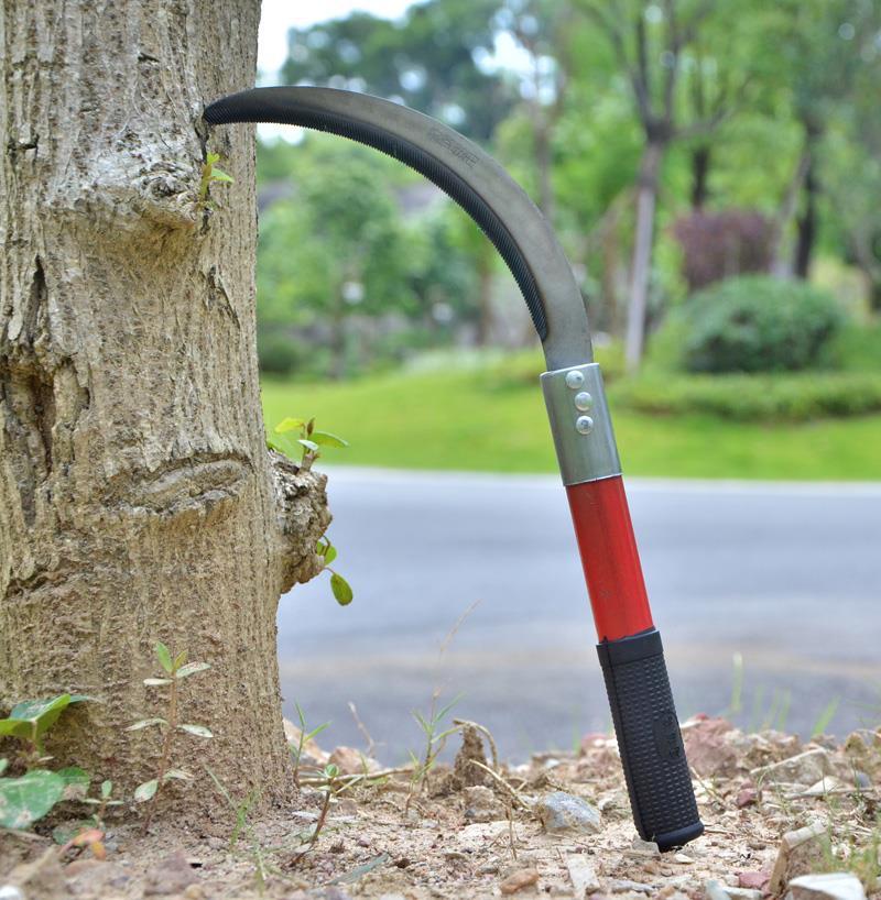 Agricultural Tools Little Sickle Coping Saw Sickle Stainless Steel Xiaohe Sickle Weeding Sickle Cutting Leek with Serrated Teeth Mower Knife Sickle
