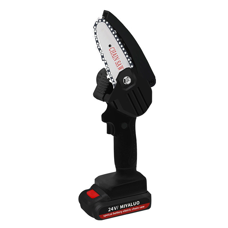 4-Inch 6-Inch Portable Mini Electric Chain Saw Chainsaw Wood Cutting Saw Electric Saw Rechargeable Small Handheld Electric Pruning Saw