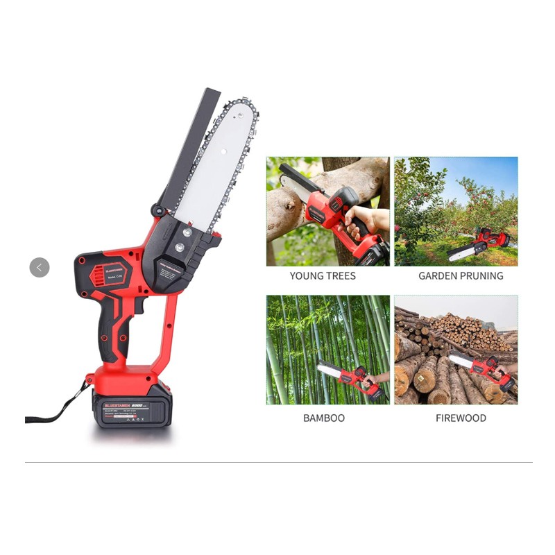 Hardware Tools 8-12 &#034;Lithium Battery Charging Single-Handled Saw Tree Cutting Pruning Saw Carpenter&#039;s Wood SA Wireless Electric Chain Saw