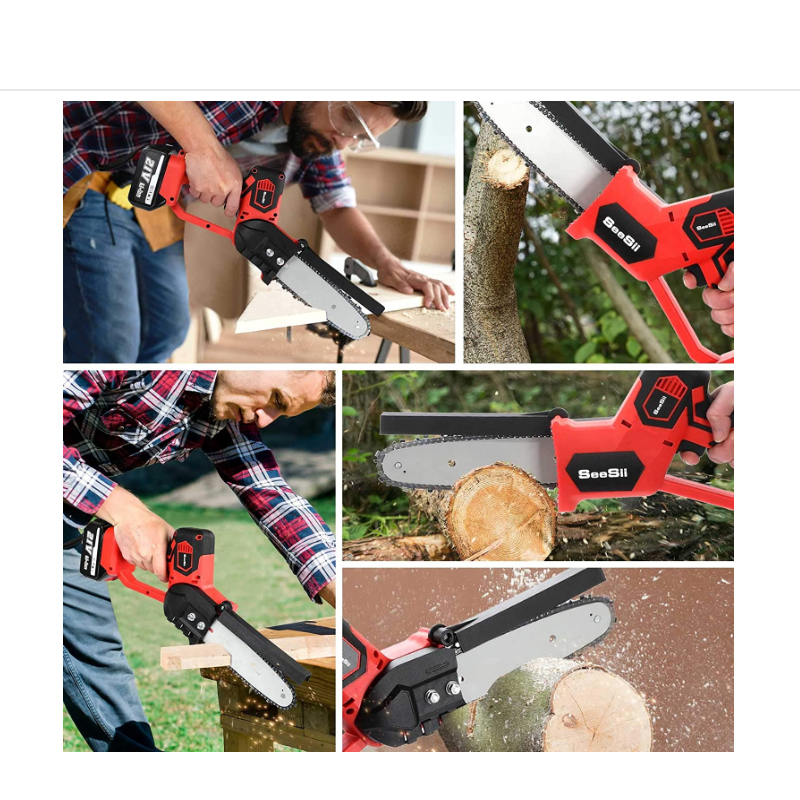 Hardware Tools 8-12 "Lithium Battery Charging Single-Handled Saw Tree Cutting Pruning Saw Carpenter's Wood SA Wireless Electric Chain Saw