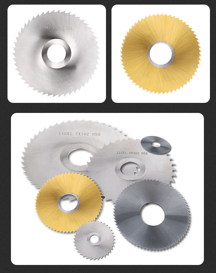 Brand H2high Speed Steel Saw Blade Cutter White Steel Cutting Milling Cutter 110 125 150 160