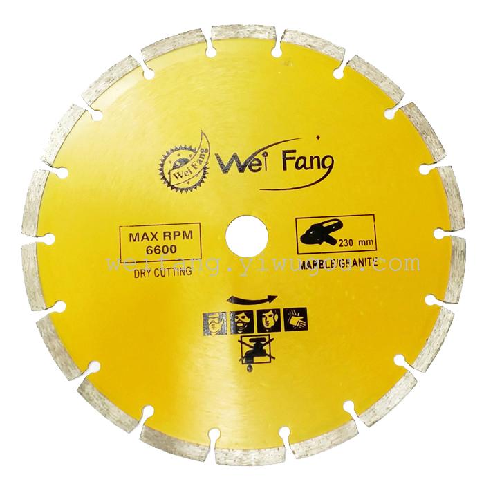 Granite cutting diamond saw blade