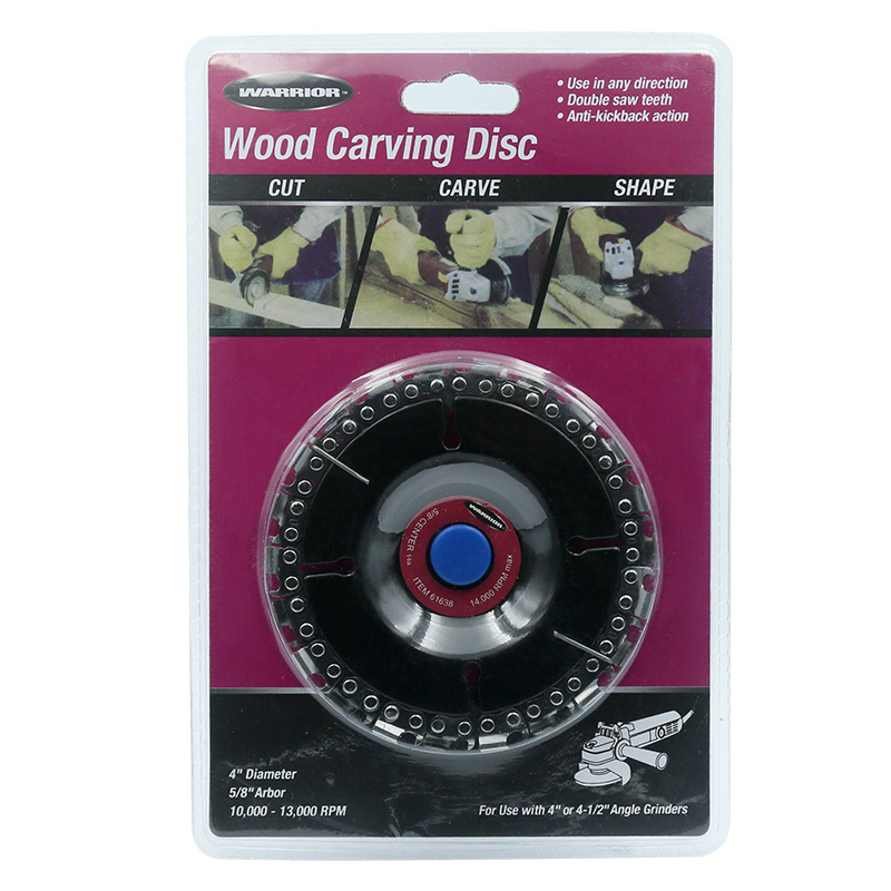  4-Inch 22-Tooth Angle Grinder Chain Plate Woodworking Chain Saw Cutting Blade Fluting Saw Blade