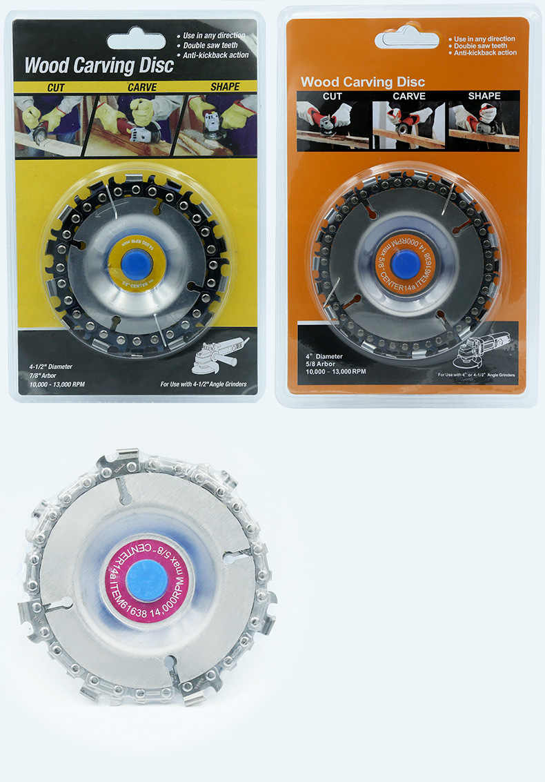 4-Inch 22-Tooth Angle Grinder Chain Plate Woodworking Chain Saw Cutting Blade Fluting Saw Blade 4-Inch 22-Tooth Angle Grinder Chain Plate Woodworking Chain Saw Cutting Blade Fluting Saw Blade
